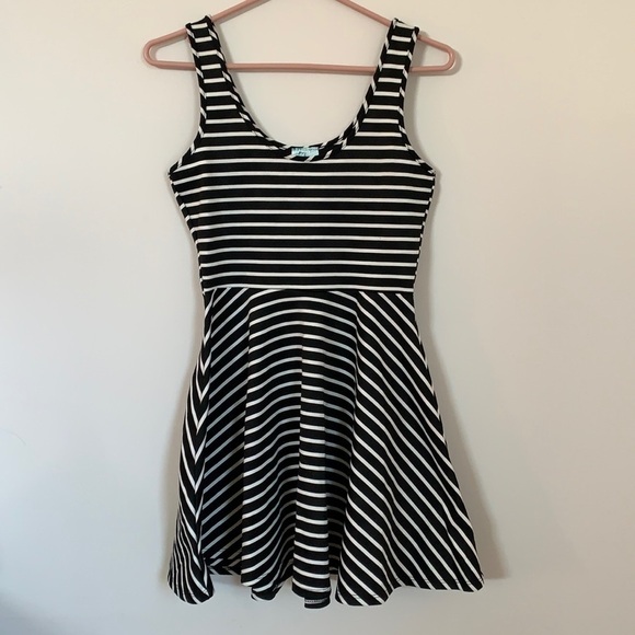 STRIPED MINI DRESS WOMEN SIZE M - Picture 3 of 10